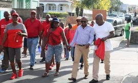 St. Kitts-Nevis Labour Party supporters stage 2nd protest in February