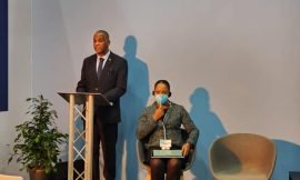 Federal Minister of Environment Eric Evelyn presents at COP26
