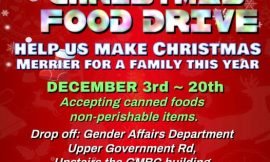 Department of Gender Affairs holds Christmas Food Drive