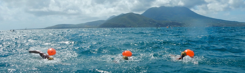 You are currently viewing Justin Williams and Skylor Connor winners of the under 19 Category of the St. Kitts and Nevis Cross Channel Swim 