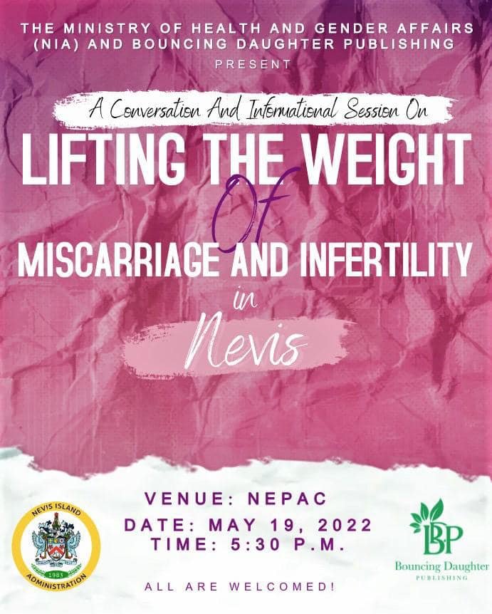 You are currently viewing A Forum titled “Lifting the weight of Miscarriage and Infertility” to be held Thursday, May 19th