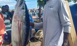Mr. Michael Maynard, winner of East Basseterre Fishing Tournament 