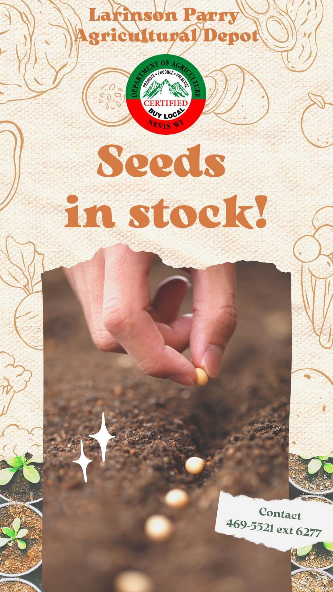 You are currently viewing New Seeds available for farmers of Nevis at Department of Agriculture