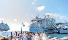 World’s largest cruise liner pays inaugural visit to St. Kitts and Nevis