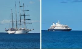 Cruise Ship activity present at both islands over past weekend