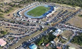 Should temporary solutions be replaced with permanent alternatives at the Nevis Athletic Stadium?