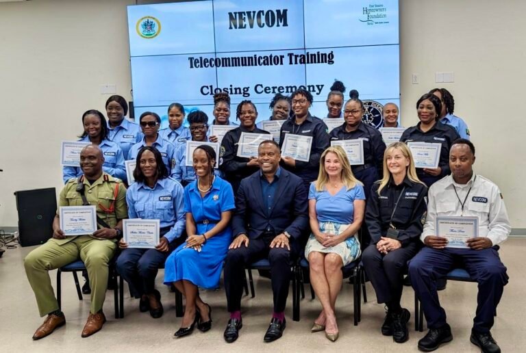 Read more about the article Sixteen persons complete Emergency Dispatch Training on Nevis
