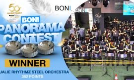 Oualie Rhythmz Steel Orchestra the winner of BONI Panorama Competition