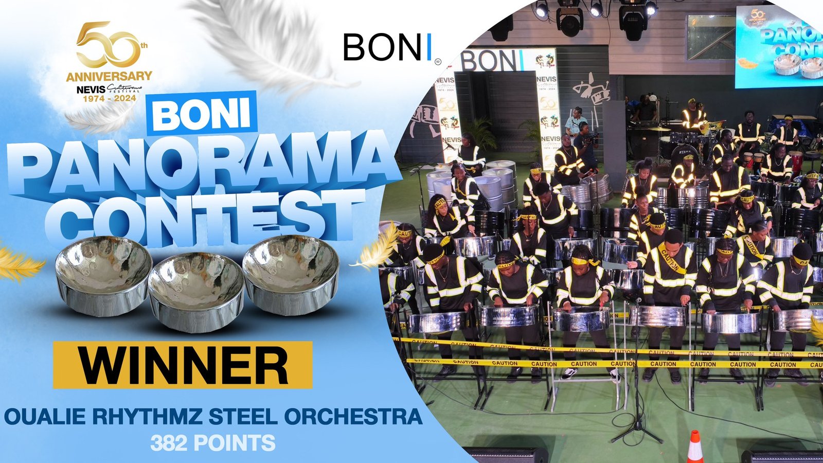 You are currently viewing Oualie Rhythmz Steel Orchestra the winner of BONI Panorama Competition