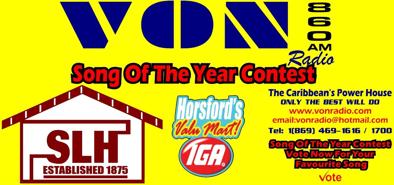 You are currently viewing Voting currently open for the Horsfords Nevis Center and VON Radio Song of the Year Competition