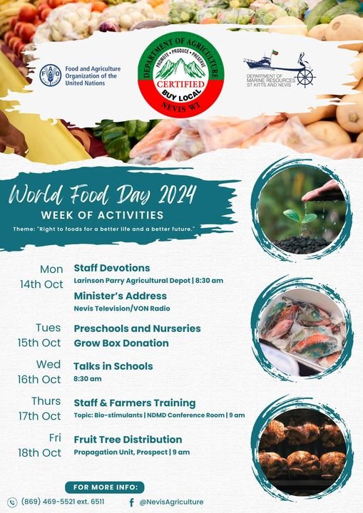 You are currently viewing Ministry of Agriculture-Nevis Celebrates World Food Day 2024 with Week of Activities