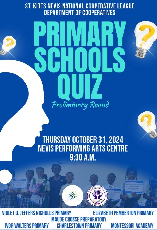 Read more about the article St. Kitts-Nevis National Cooperative League (SKNNCL) held its Primary School Quiz Competition.