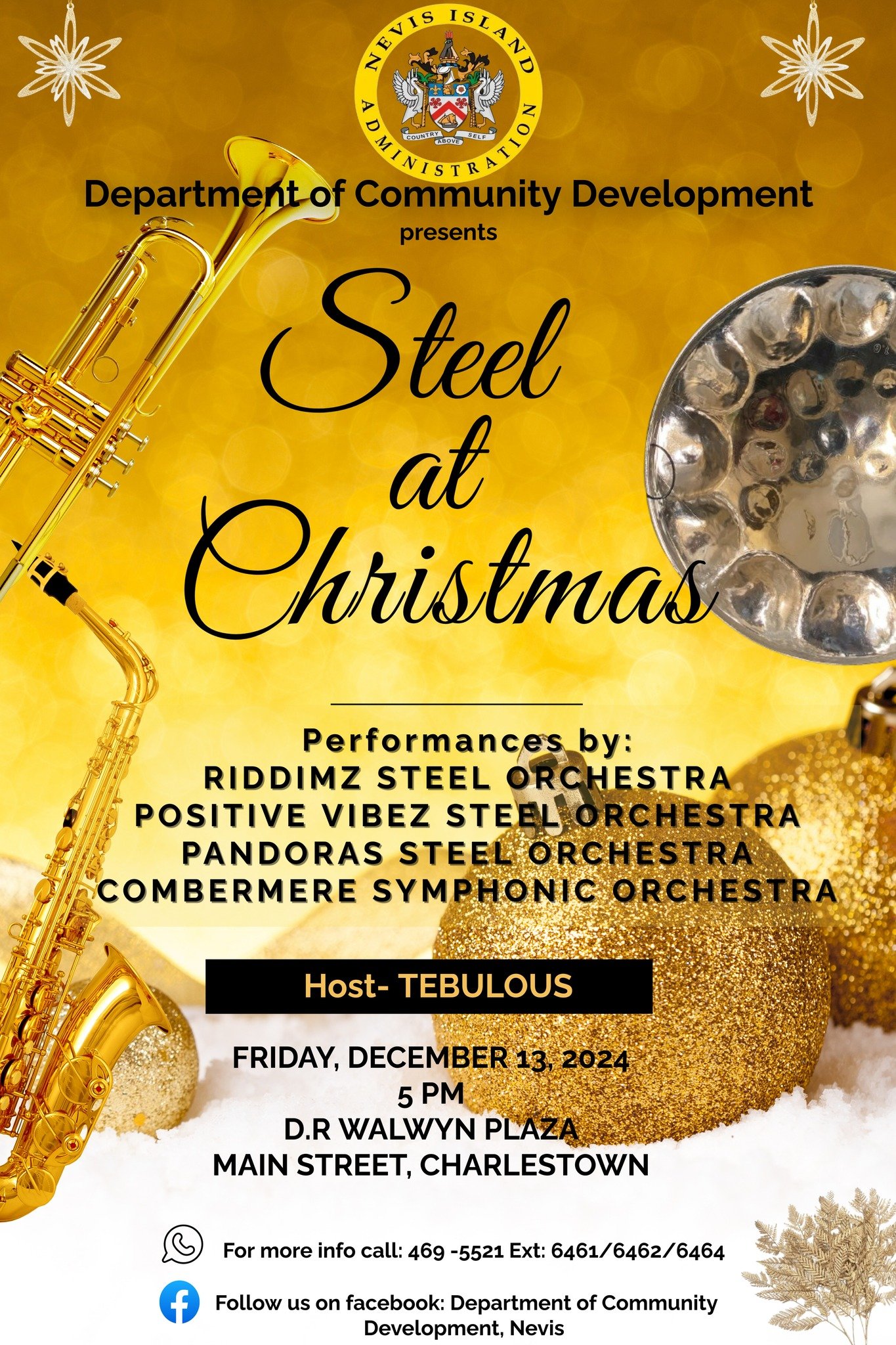 You are currently viewing Dept. of Community Development to host “Steel at Christmas” concert