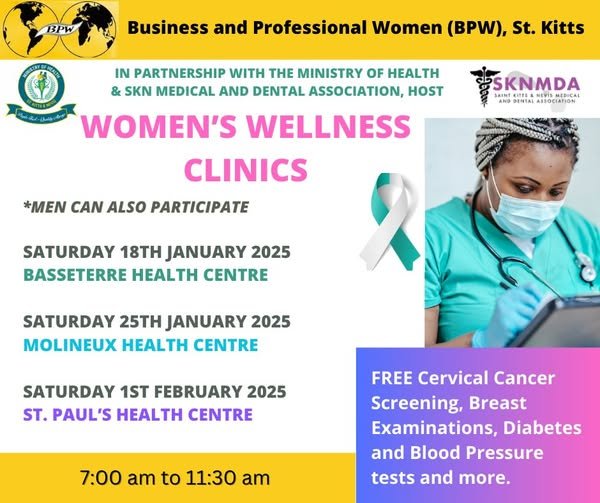 Read more about the article BPW St. Kitts to host 4th edition of Women’s Wellness Clinic