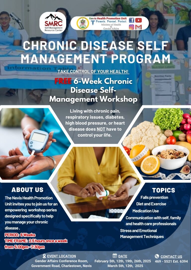 Read more about the article Health Promotion Unit to Host Free 6 Week Chronic Disease Self – Management Workshop