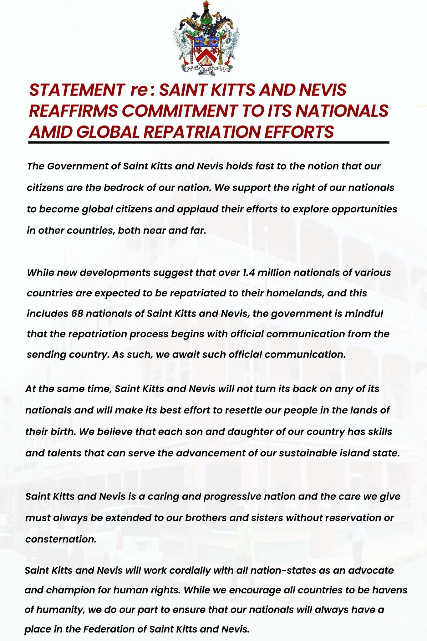 You are currently viewing Federal Gov’t reaffirms commitment to its nationals, in light of global repatriation efforts