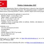 NIA announces 2025 Türkiye Scholarships