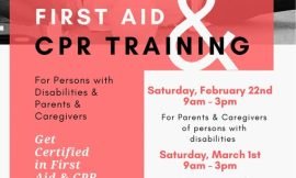 First Aid CPR Training for Persons with Disabilities, Parents and Caregivers