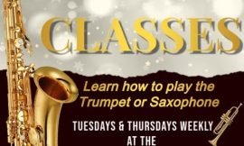 Department of Community Development to launch Music Classes – A chance to learn the Saxophone or Trumpet