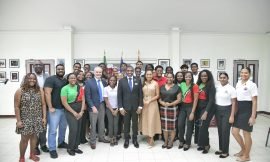 PM Drew offers words of encouragement and support to SKN Students attending UWI in Barbados