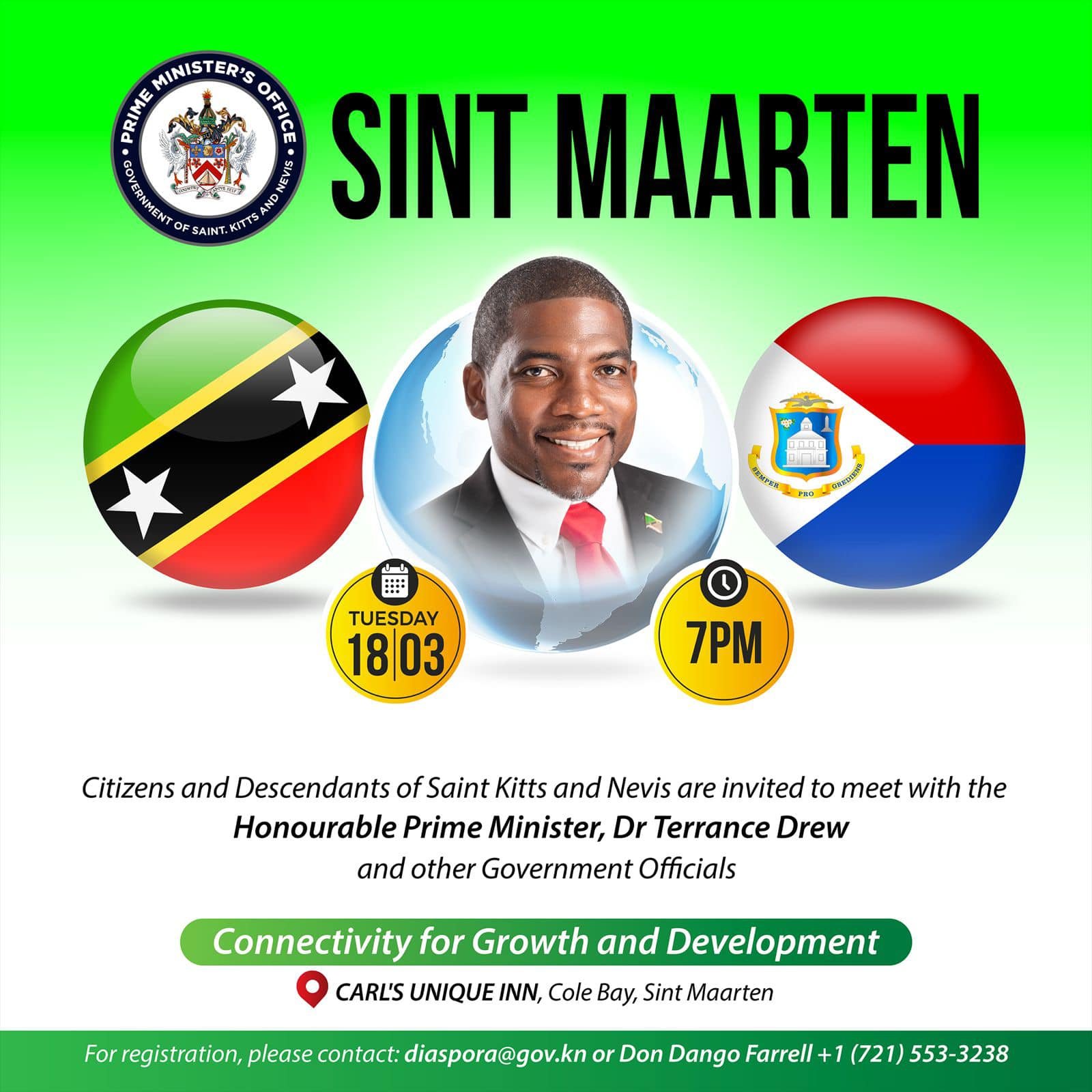 You are currently viewing PM Drew to host engagement session with SKN’s citizens residing in SXM