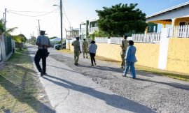 Police High Command participates in community walkthrough on Nevis