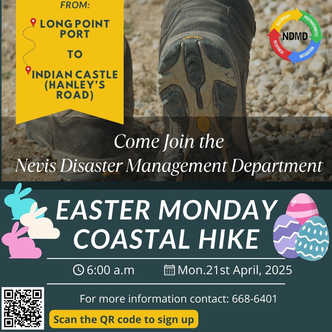 You are currently viewing Nevis Disaster Management Department to host Easter Monday Coastal Hike