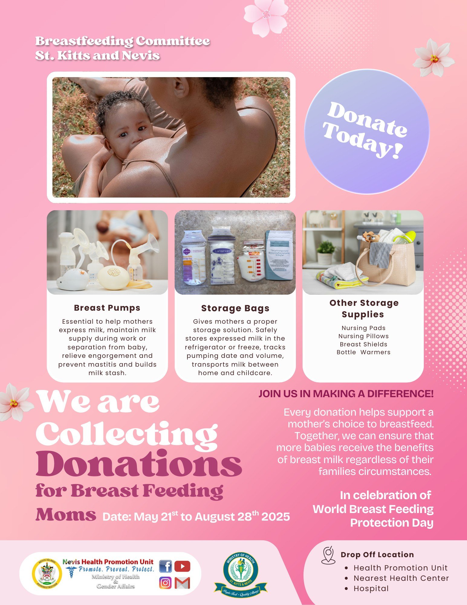 You are currently viewing St. Kitts and Nevis’ Ministry of Health seek assistance for Breastfeeding mothers