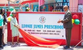 Victoria Road Preschool renamed the Leonie James Preschool in St. Kitts