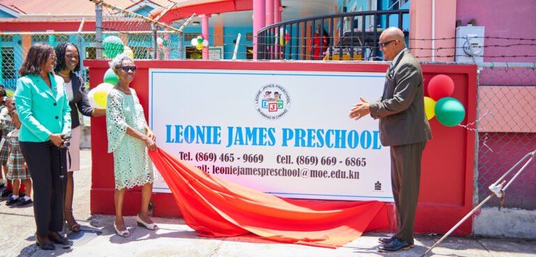 Read more about the article Victoria Road Preschool renamed the Leonie James Preschool in St. Kitts