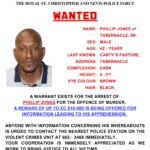 Police offers EC $10K for information leading to the arrest of Phillip Jones