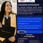 UK Chevening Scholarships Academic Year 2026-2027 being offered