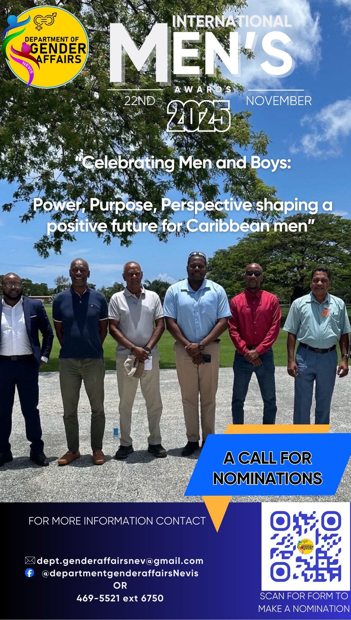 You are currently viewing Nominations Open for 2025 International Men’s Awards on Nevis