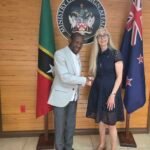 New Zealand High Commissioner Pays Courtesy Call on Foreign Affairs Minister Dr. Denzil Douglas