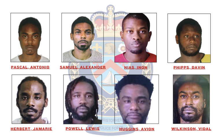 Read more about the article 8 men charged with gang related offences in St. Kitts