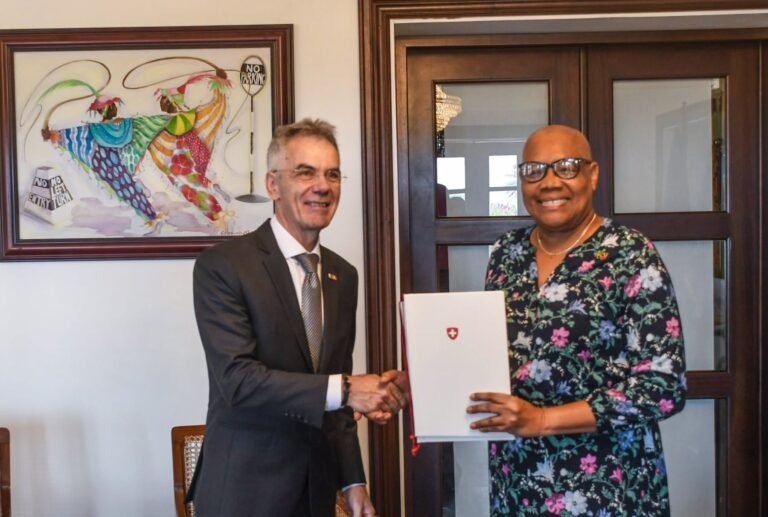 Read more about the article Swiss Ambassador-Designate presents credentials to SKN’s GG