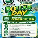 Travelling public encouraged to take advantage of the Nevis Bus Association Dollar Day initiative